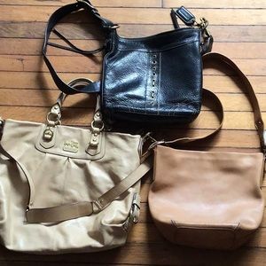 Lot of 3 Coach bags! Good used condition!